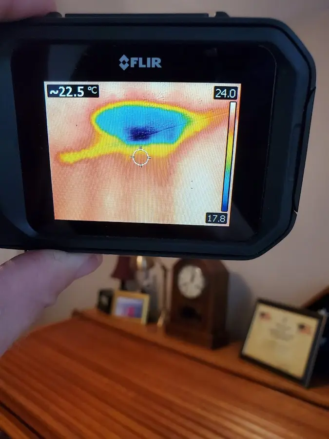 Thermal imaging inspection for water damage in Johnston