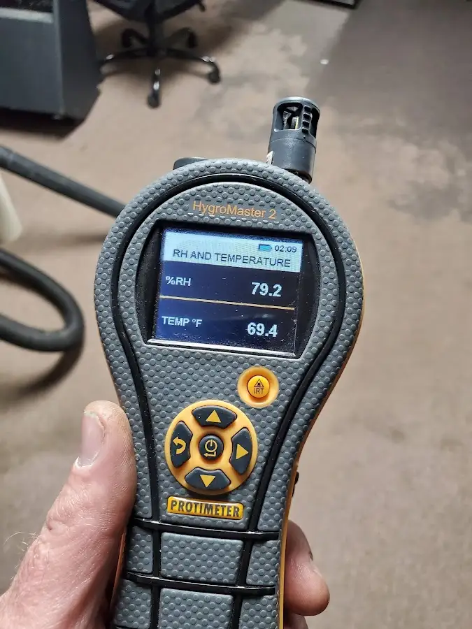 Moisture meter humidity assessment for Fire & Smoke Damage Restoration in Johnston